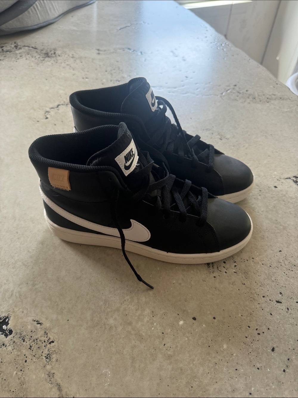 Nike Black and White High-Top Sneakers